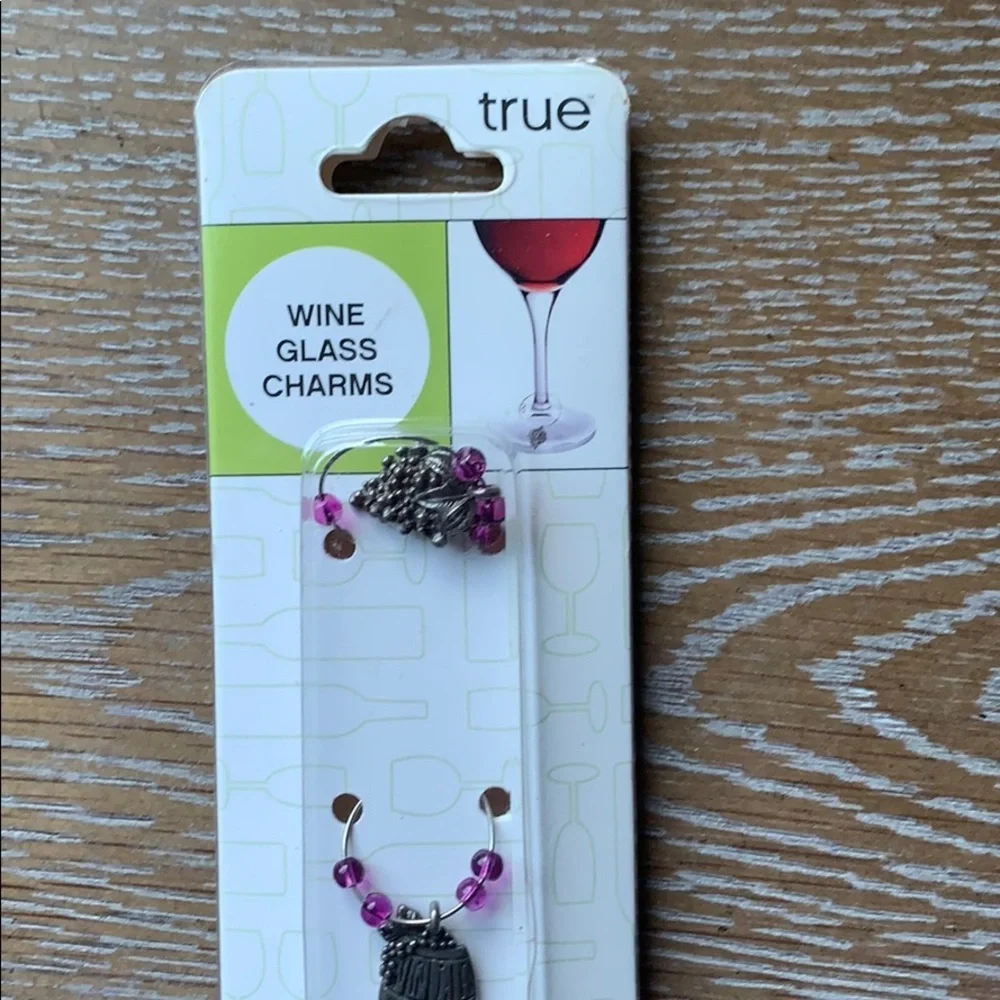 True | Wine Glass Charms 6 Pack “Charm You Glass”